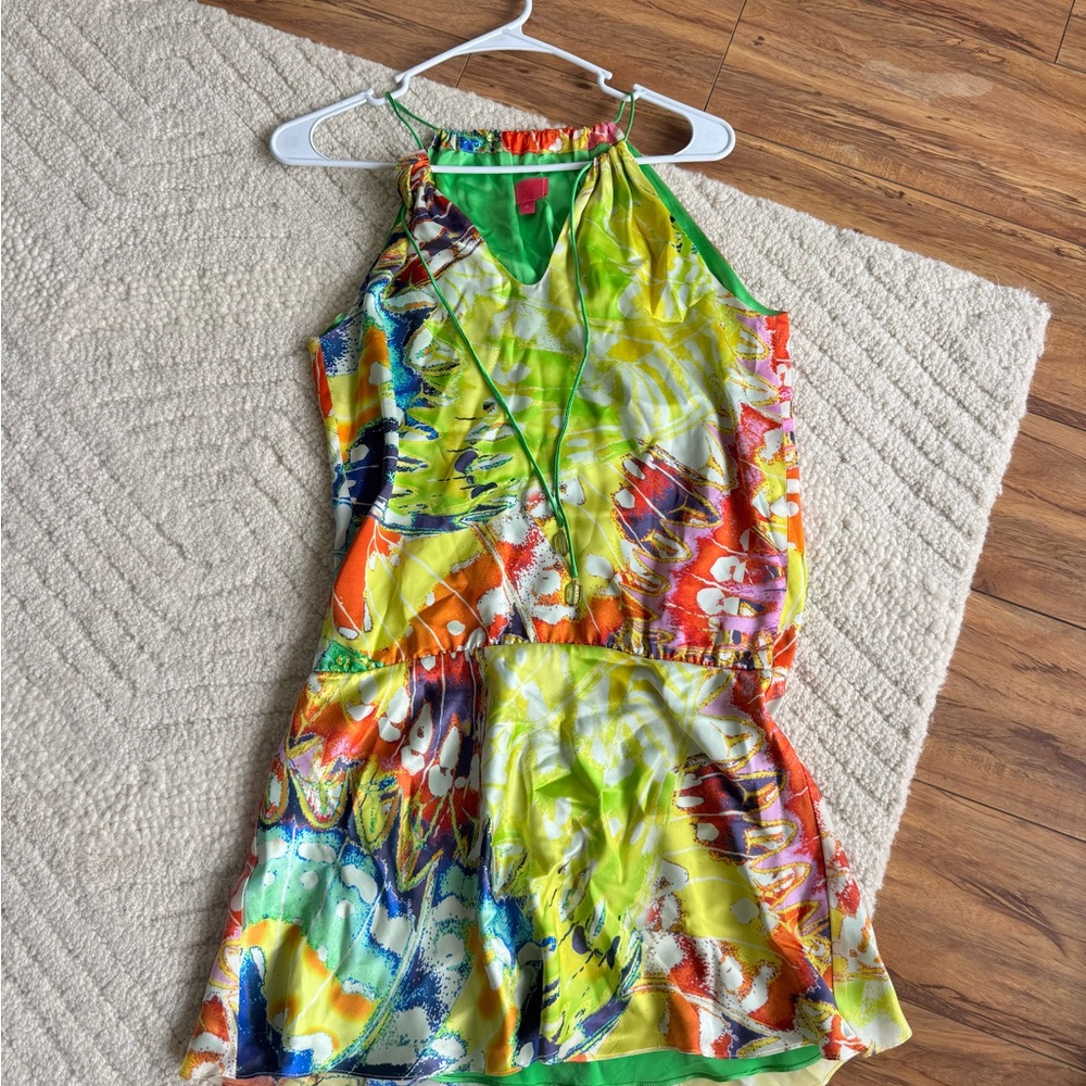 Ginger and Java 100% silk dress